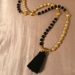 Handmade pearl fringe jewelry